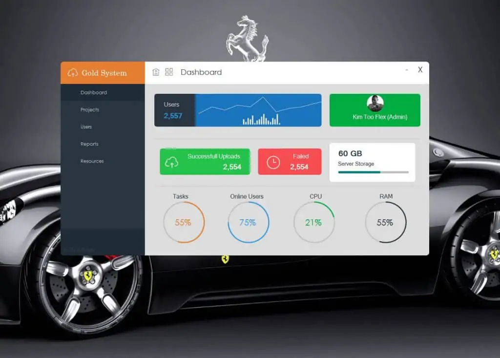 bunifi framework ile yapılan form 1