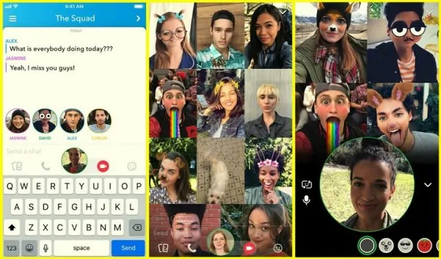 snapchat grup aramaları