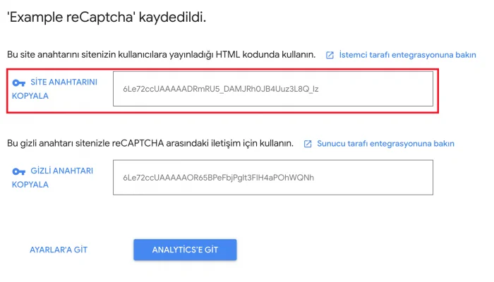 Android reCAPCHA kullanımı