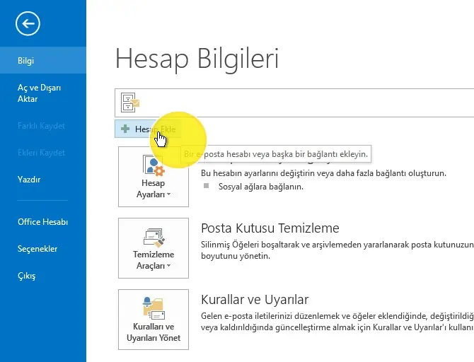 Mail okundu bilgisi Yandex