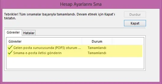 Yandex mail okundu bilgisi