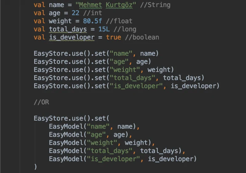 EasyStore Preference Library