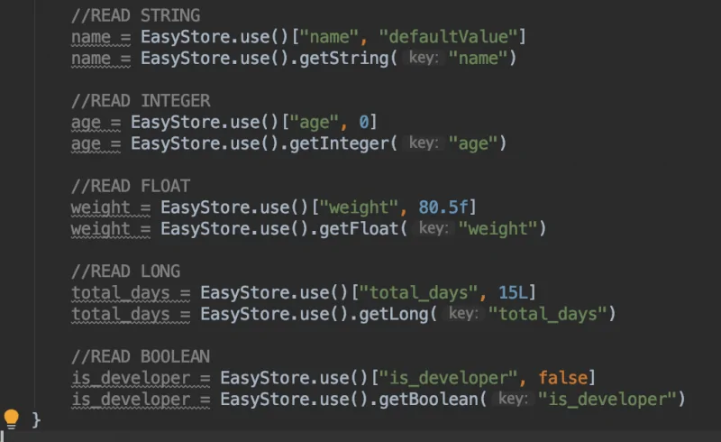 EasyStore Preference Library