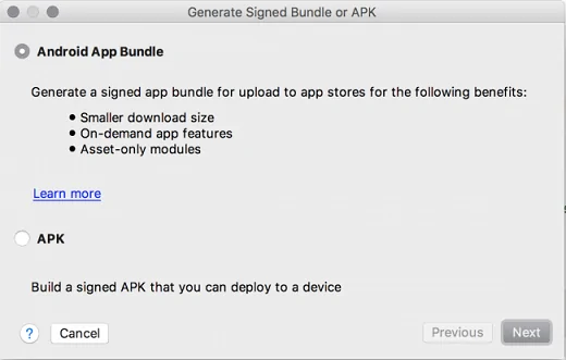 Android App Bundle İmzalama