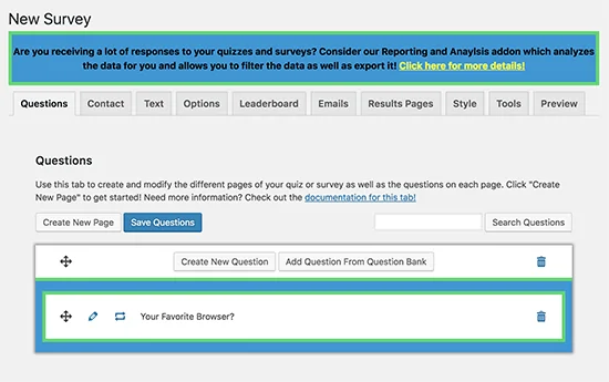 WordPress Quiz Eklentisi