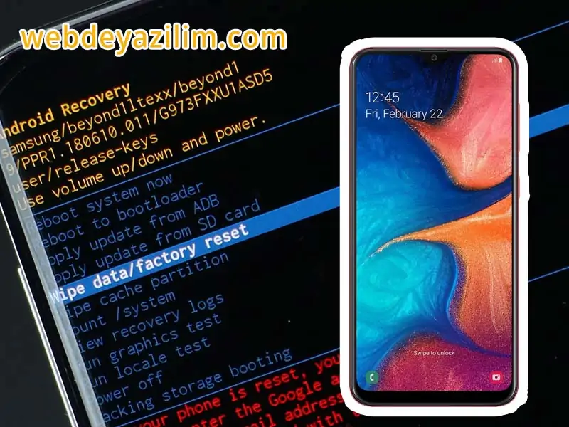 Samsung Galaxy A20 Format Atma