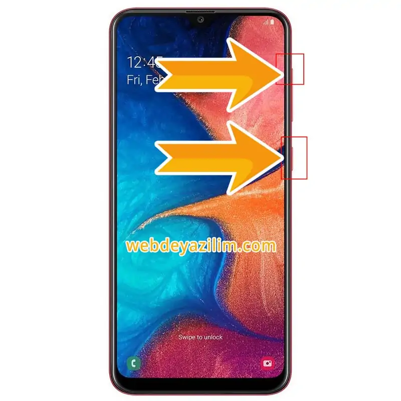 Samsung Galaxy A20 Format Atma