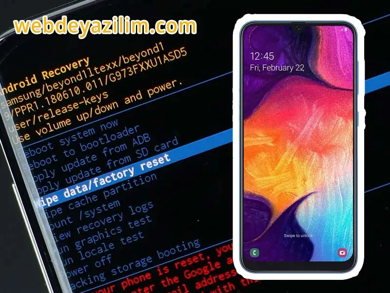 Samsung Galaxy A50 Format Atma
