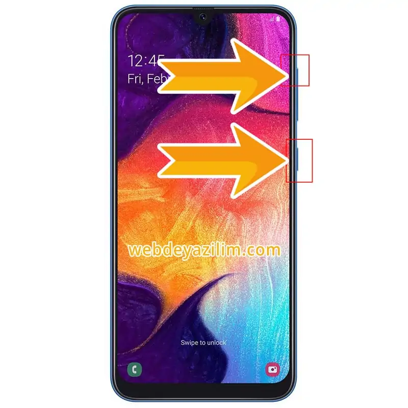 Samsung Galaxy A50 Format Atma