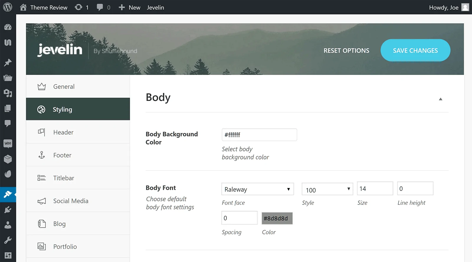 WordPress Jevelin Teması
