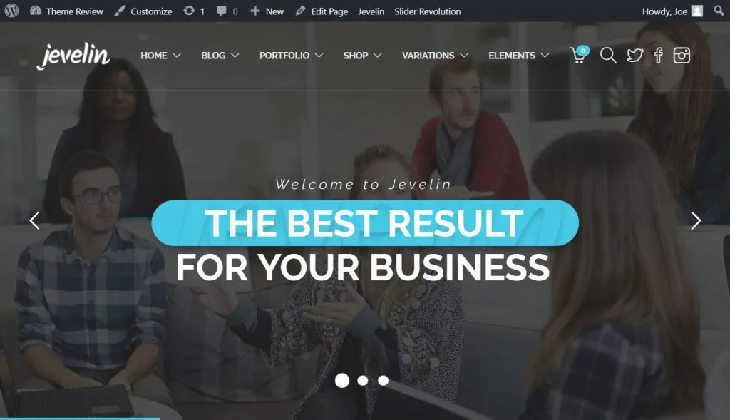 WordPress Jevelin Teması