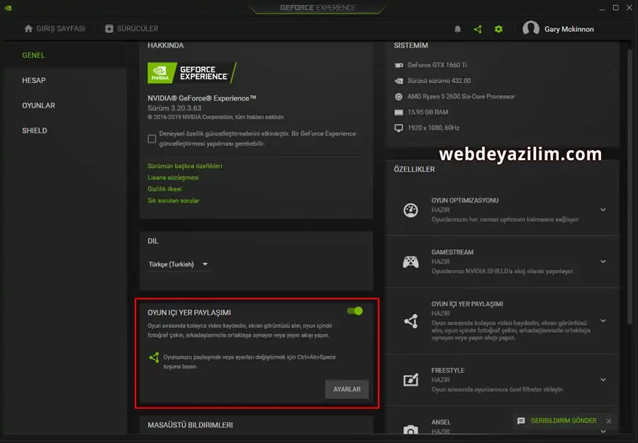 Windows 10 Ekran Videosu Kaydetme