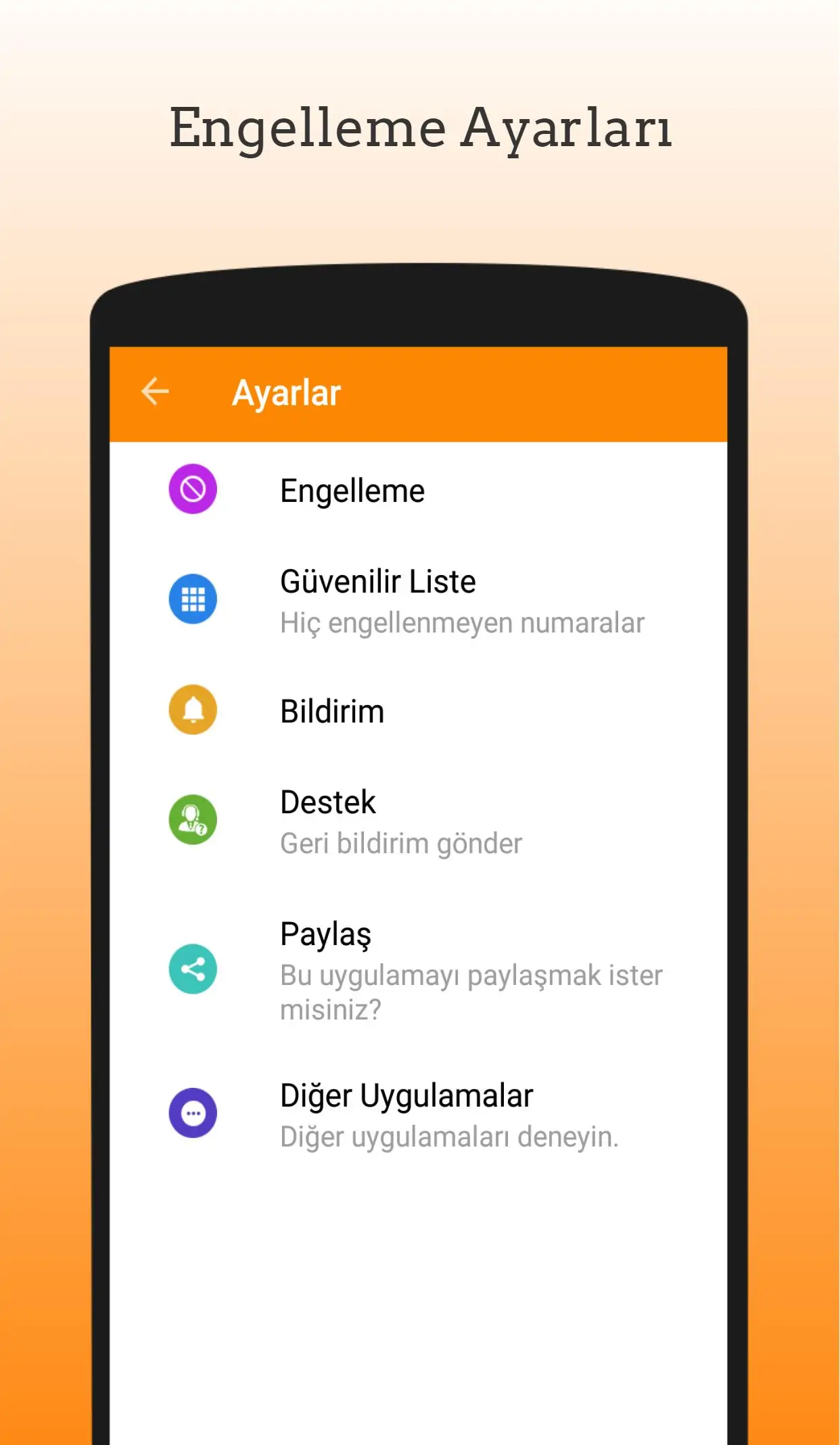 arama engelleme