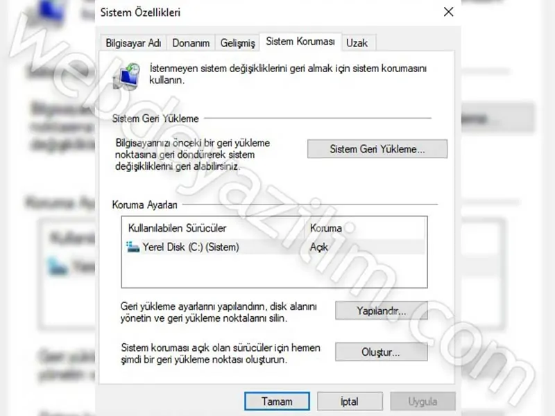 sistem hacim bilgileri