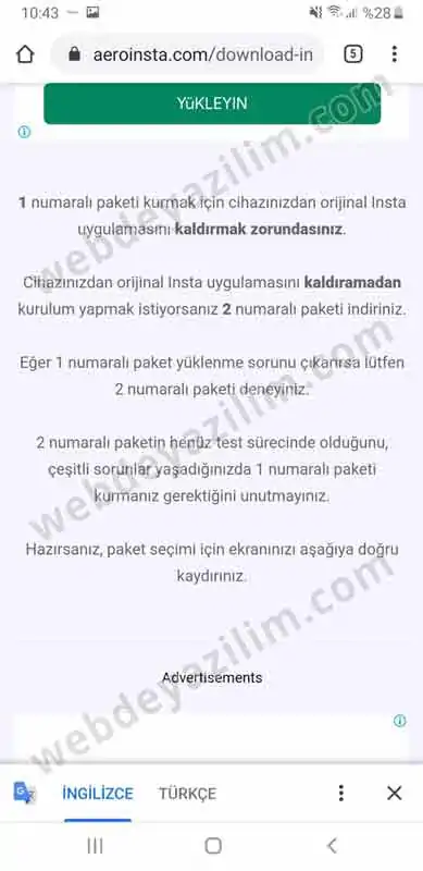 instagram tema değiştirme