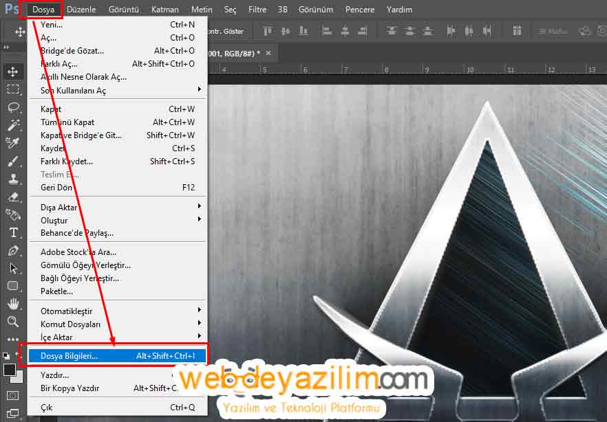 Photoshop Telif Ekleme