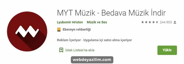 Android için MYT Müzik İndirici
