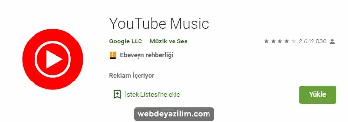Youtube Müzik İle telefonunuza müzik indirin