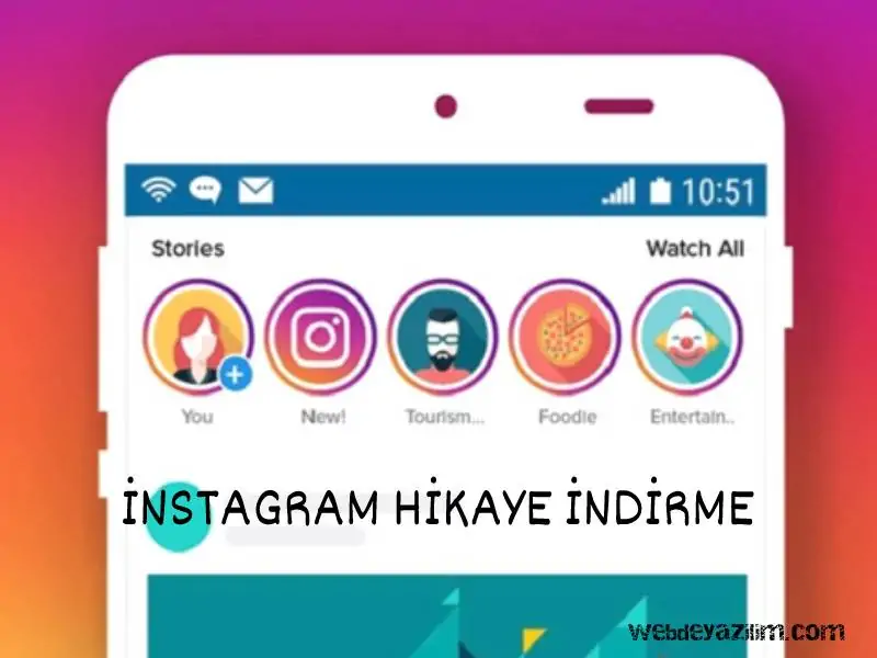 başkasının instagram hikayesini telefona indirme