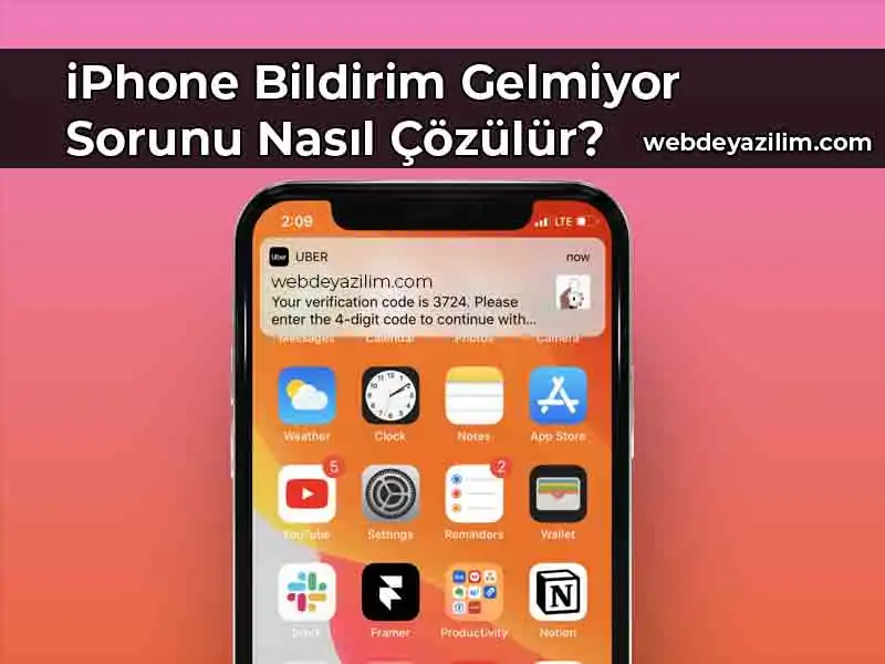 iphone bildirim gelmiyor
