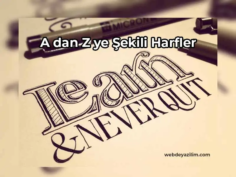Şekilli Harfler Alfabesi