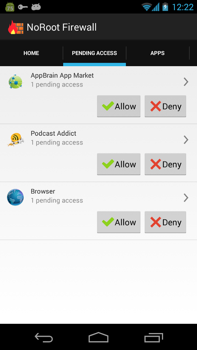 android site engelleme