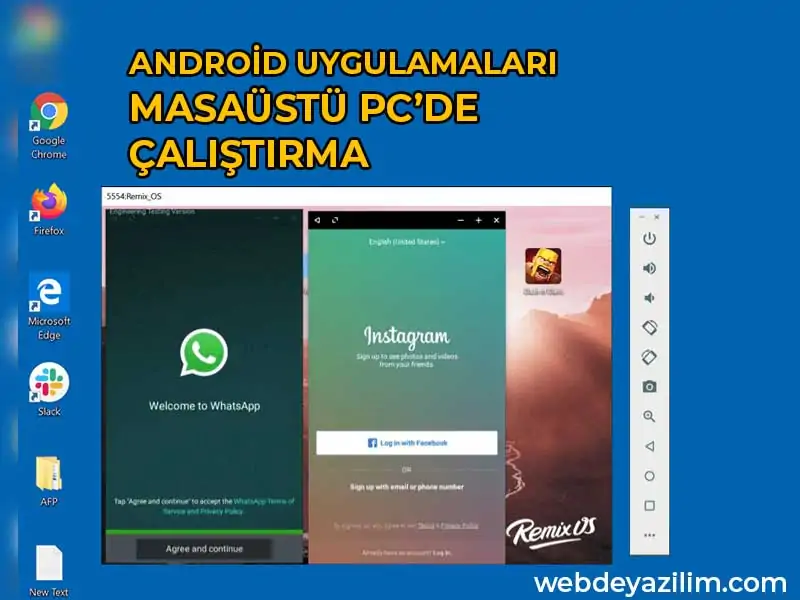 Android Uygulamaları Masaüstünde Çalıştırma