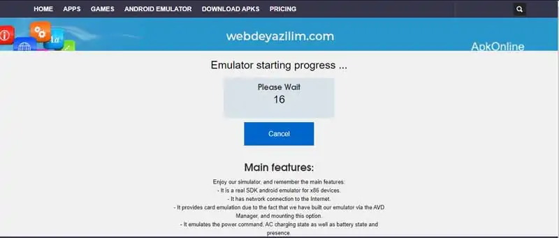 Online Android Emülatör