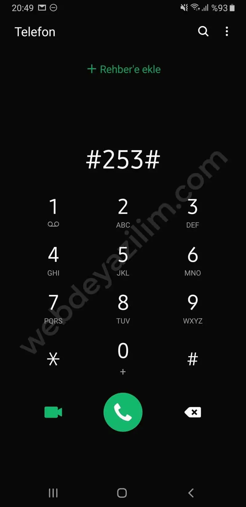 Gizli numaradan gelen aramaları kapatma