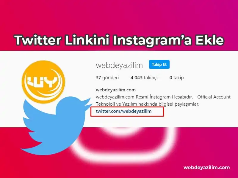 Twitter linkini instagrama ekleme