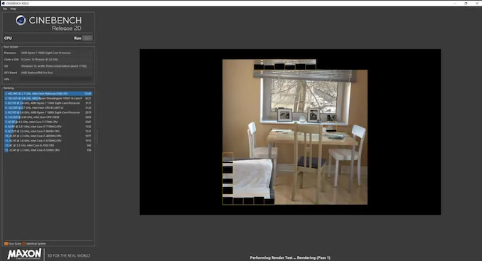 Cinebench Ekran Kartı Testi Programi