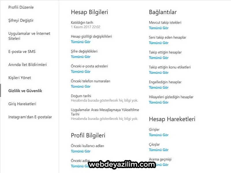 Instagram Takip İsteği Gönderdiklerim
