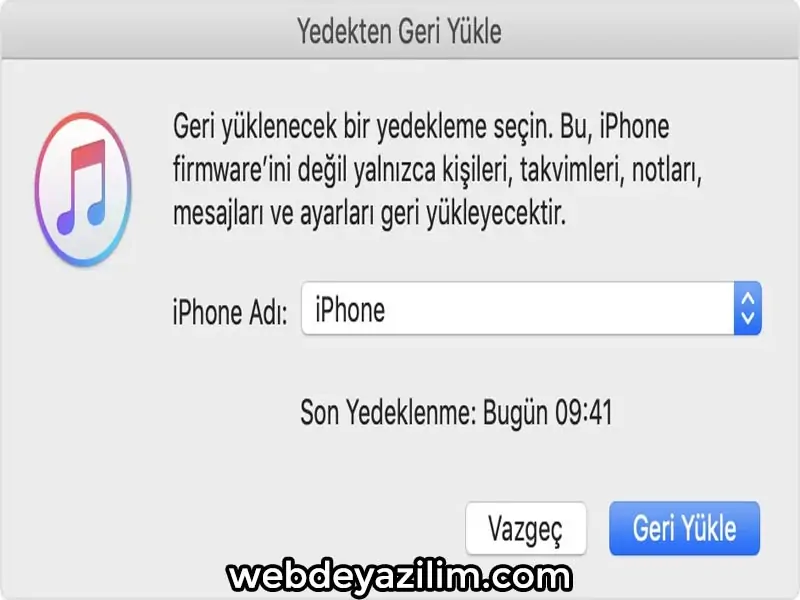 iPhone iTunes Bağlantısı