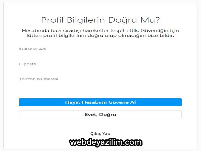 Instagram Hesap Kurtarma Kesin Çözüm