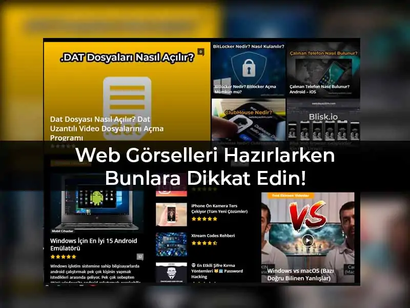 web görselleri hazırlarken bunlara dikkat edin