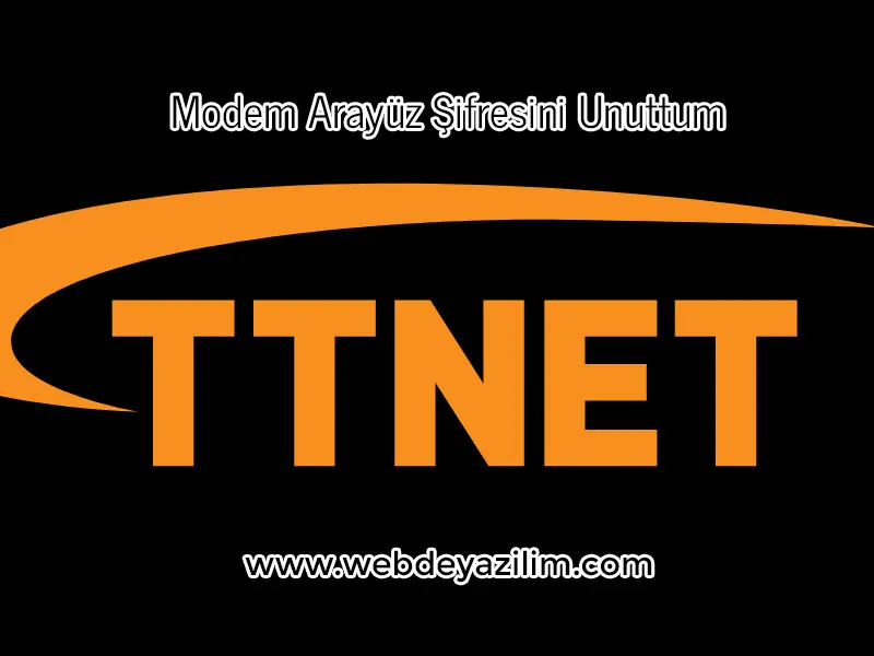 Modem Arayüz Şifresini Unuttum