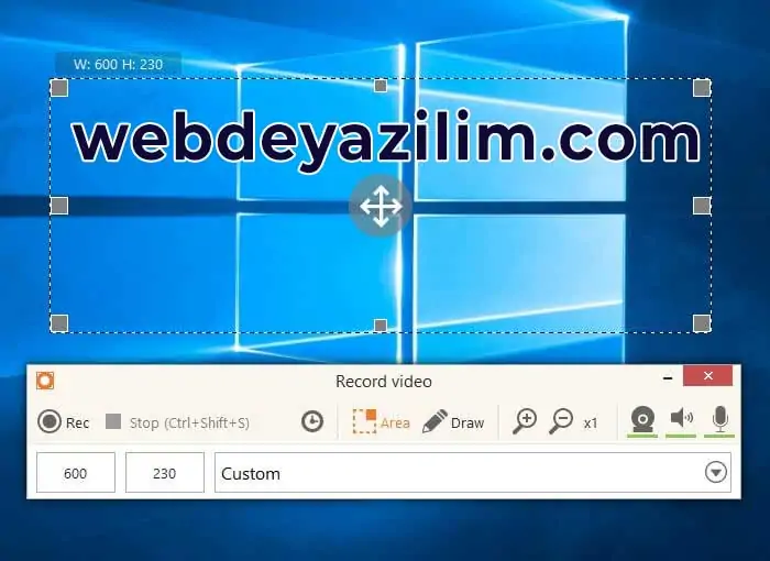 IceCream Screen Recorder Ekran Görüntüsü Alma Programı