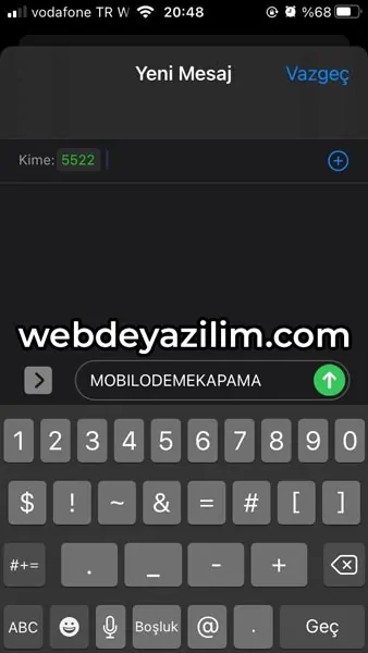 Turkcell Mobil Ödeme Kapatma