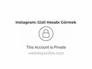 Instagram Gizli Hesabı Görmek Mümkün Mü