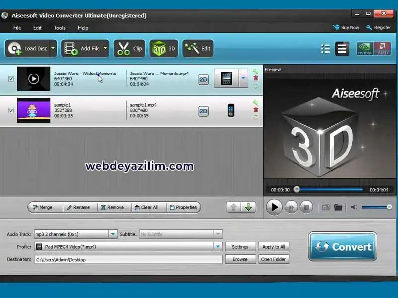 Aiseesoft ile videolarınızı birleştirin