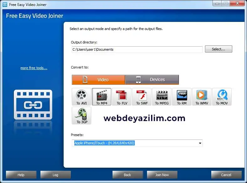 Free Video Joiner ile videolarınızı birleştirin