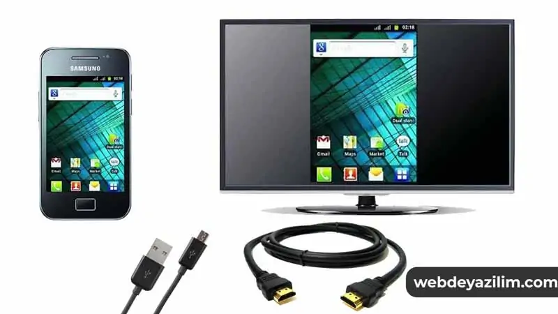 Telefondaki görüntüyü televizyona yansıtma
