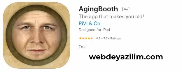 agingbooth ios uygulama
