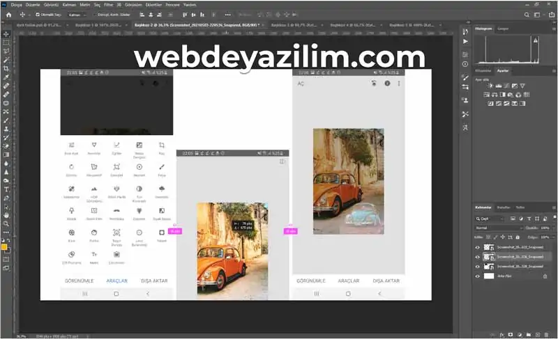 görsel birleştirme photoshop