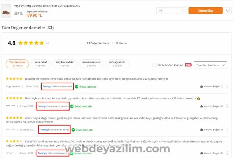 Trendyol'da başarılı mağazaları bulma