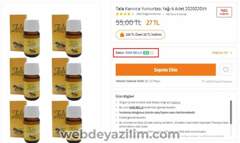 trendyol'da başarılı mağazaları nasıl bulurum