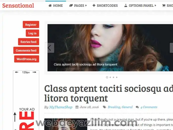 Sensational WordPress Tema