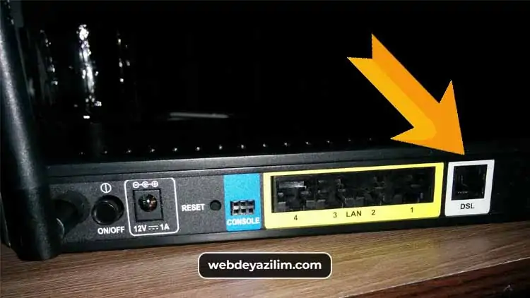 DSL kablosunu yönlendirici olmadan takın