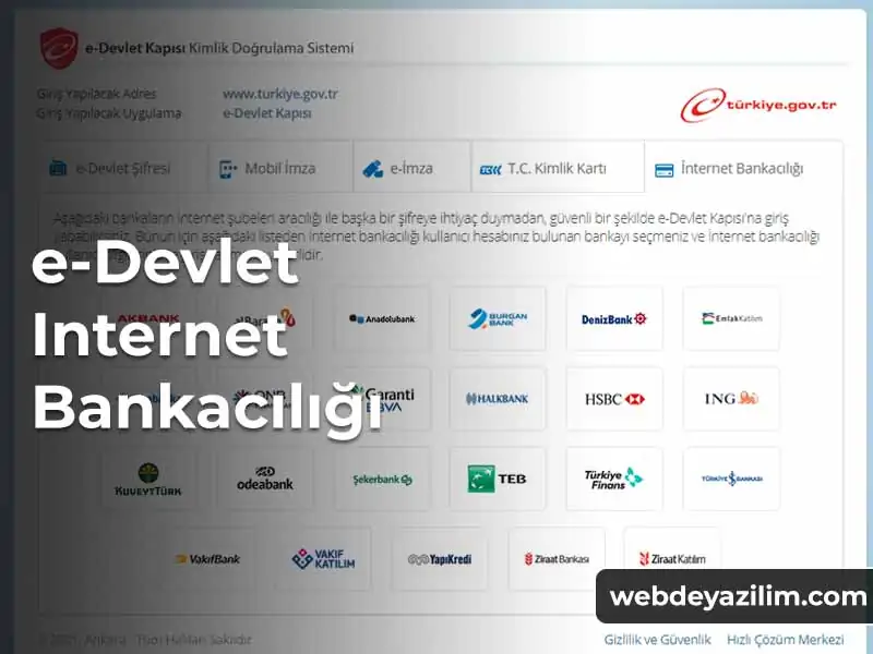 E-devlet İnternet Bankacılığı ile Giriş İşlemi Nasıl Yapılır?