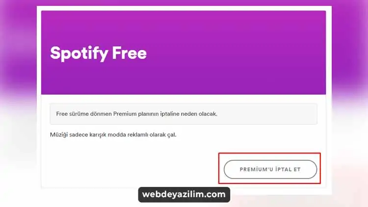 Spotify Üyelik İptali Nasıl Yapılır | Spotify Kapatma